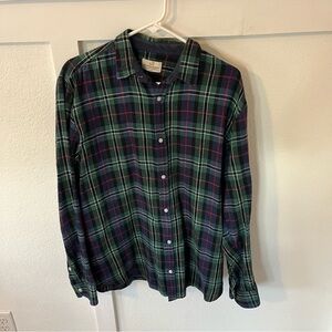 Marine Layer Men's Large Plaid Flannel Button-down.